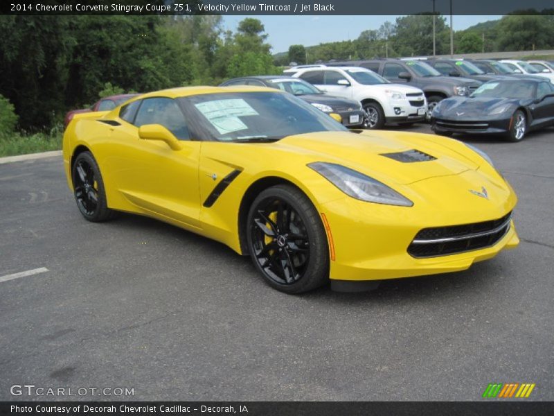 Front 3/4 View of 2014 Corvette Stingray Coupe Z51