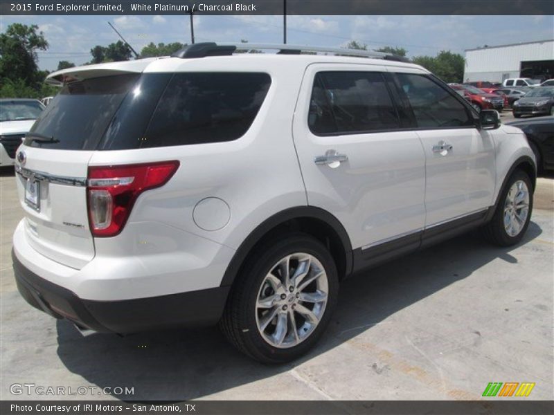 White Platinum / Charcoal Black 2015 Ford Explorer Limited