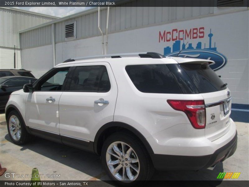White Platinum / Charcoal Black 2015 Ford Explorer Limited