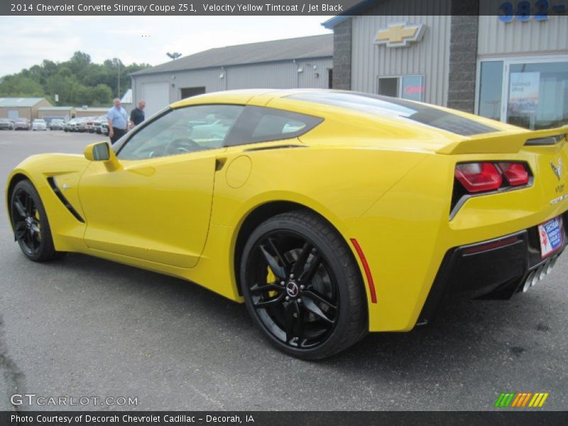 Velocity Yellow Tintcoat / Jet Black 2014 Chevrolet Corvette Stingray Coupe Z51