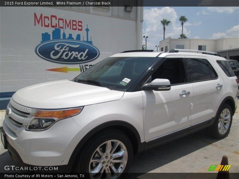 White Platinum / Charcoal Black 2015 Ford Explorer Limited