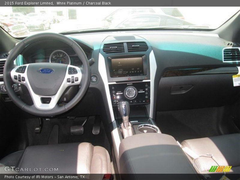 White Platinum / Charcoal Black 2015 Ford Explorer Limited