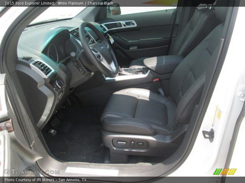 White Platinum / Charcoal Black 2015 Ford Explorer Limited