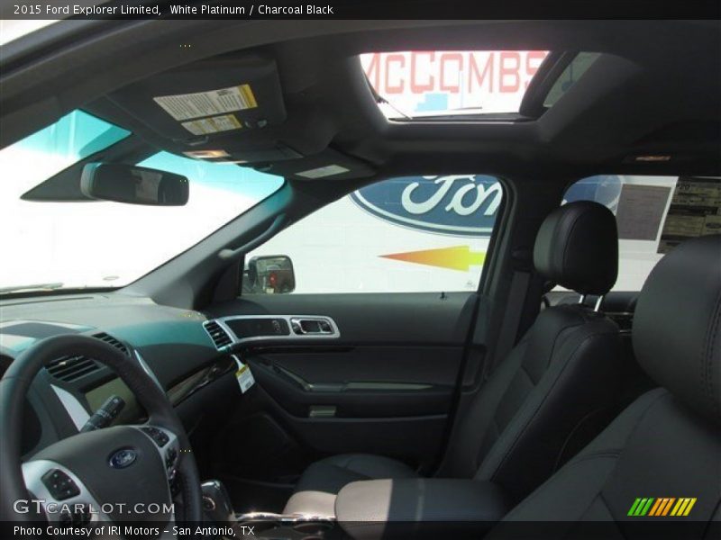 White Platinum / Charcoal Black 2015 Ford Explorer Limited