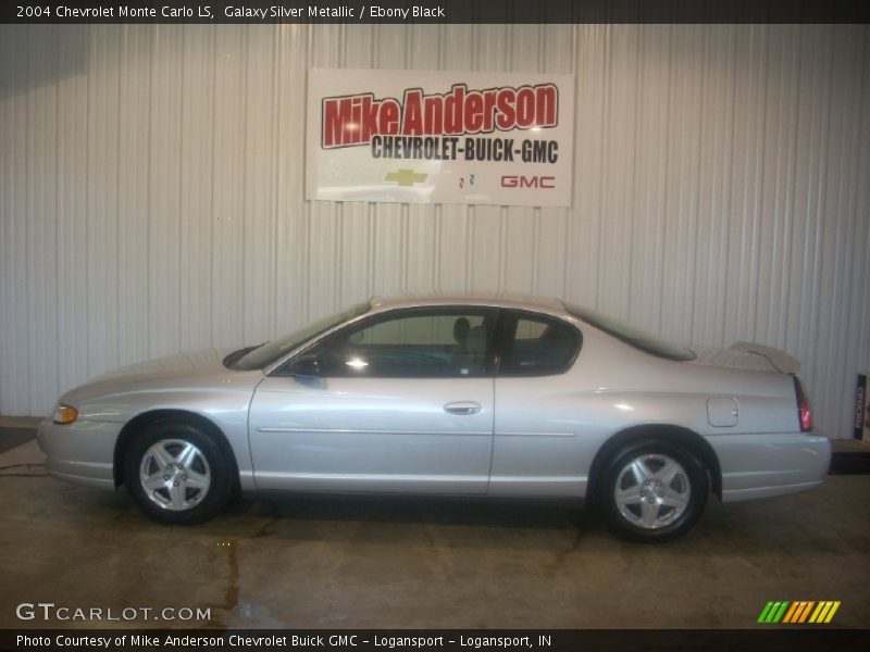 Galaxy Silver Metallic / Ebony Black 2004 Chevrolet Monte Carlo LS