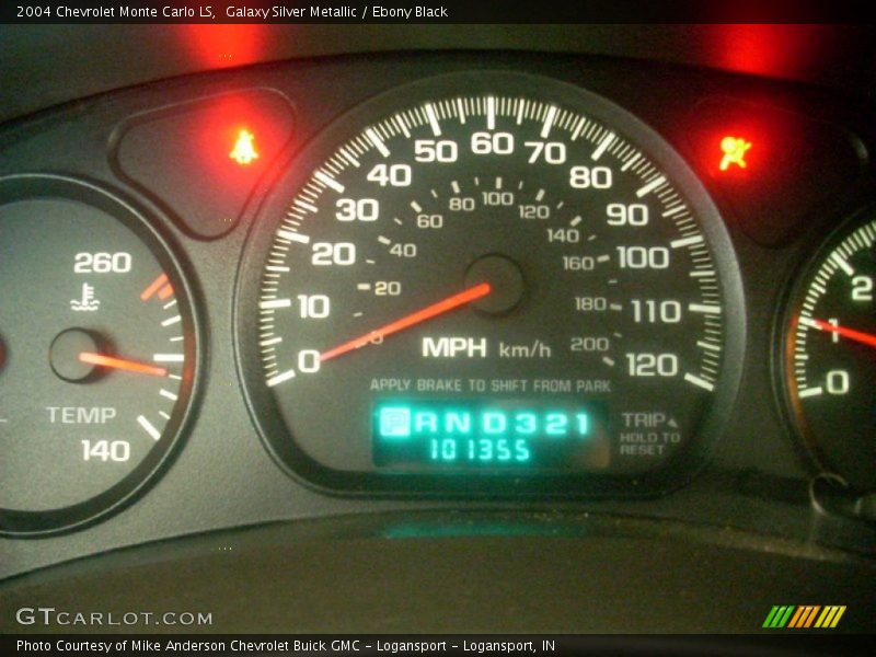 Galaxy Silver Metallic / Ebony Black 2004 Chevrolet Monte Carlo LS