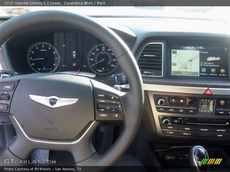Casablanca White / Black 2015 Hyundai Genesis 5.0 Sedan