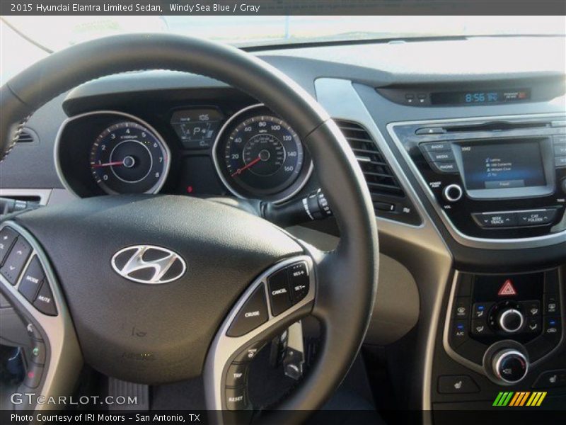 Windy Sea Blue / Gray 2015 Hyundai Elantra Limited Sedan