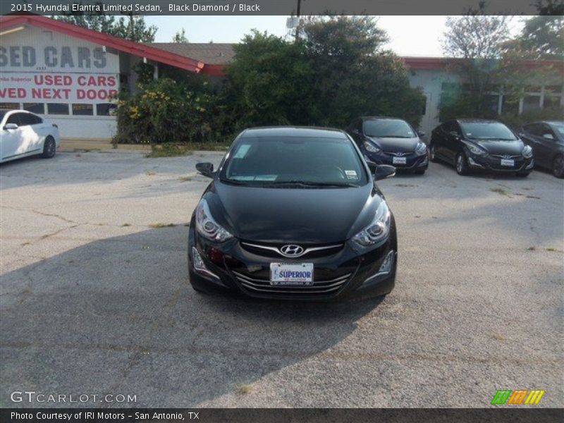 Black Diamond / Black 2015 Hyundai Elantra Limited Sedan