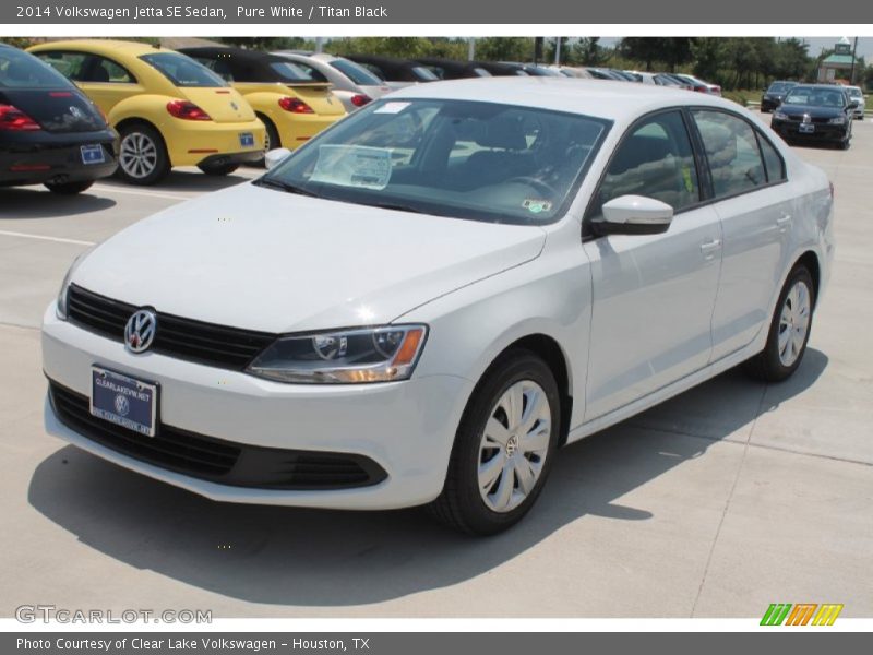 Pure White / Titan Black 2014 Volkswagen Jetta SE Sedan