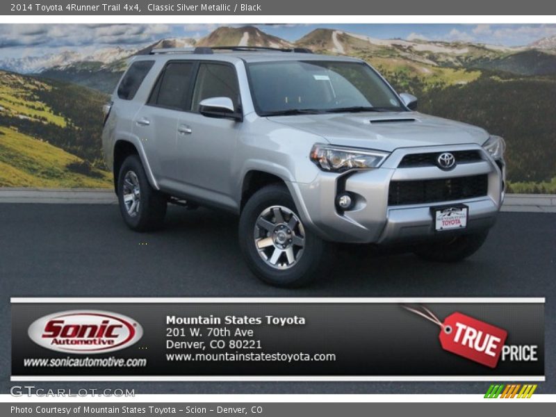 Classic Silver Metallic / Black 2014 Toyota 4Runner Trail 4x4