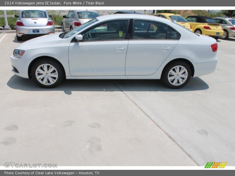 Pure White / Titan Black 2014 Volkswagen Jetta SE Sedan