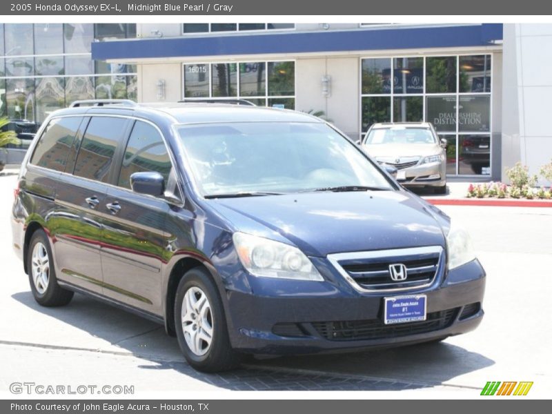 Midnight Blue Pearl / Gray 2005 Honda Odyssey EX-L