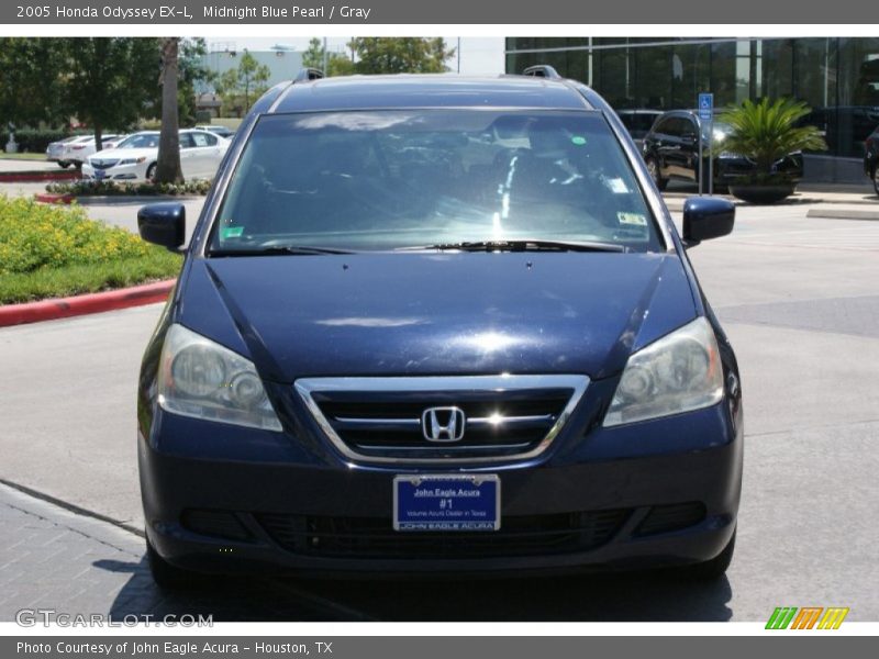 Midnight Blue Pearl / Gray 2005 Honda Odyssey EX-L