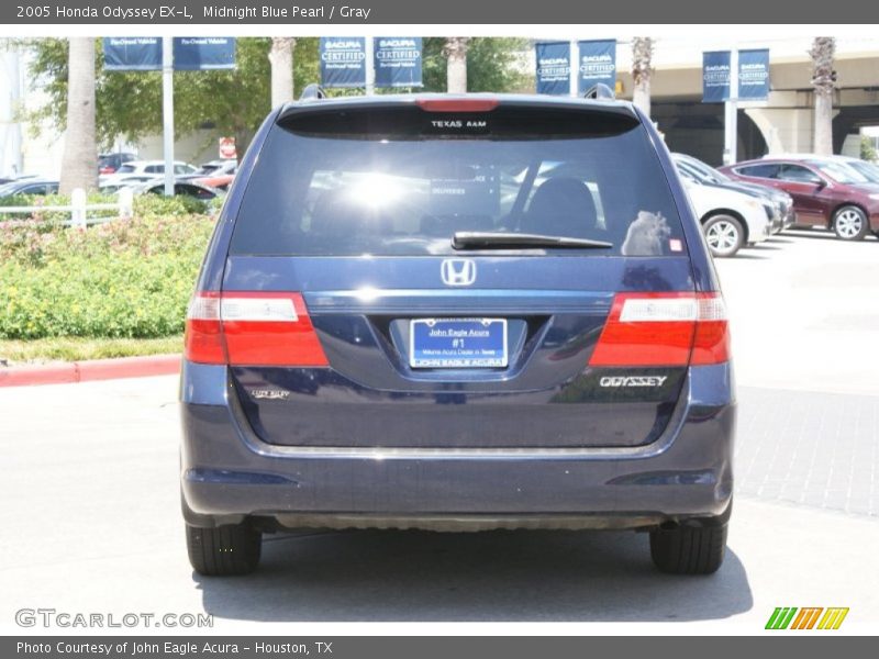 Midnight Blue Pearl / Gray 2005 Honda Odyssey EX-L