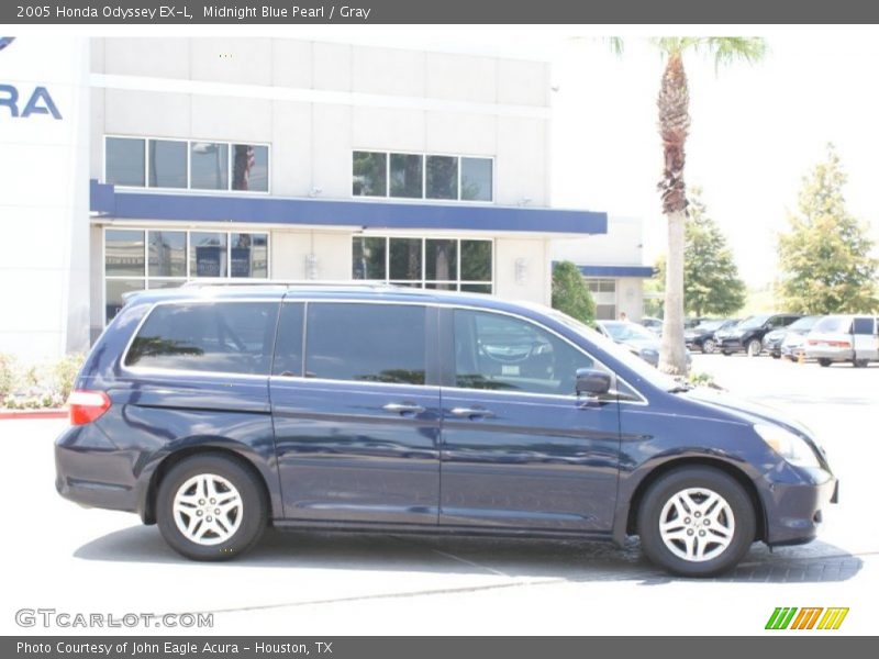 Midnight Blue Pearl / Gray 2005 Honda Odyssey EX-L