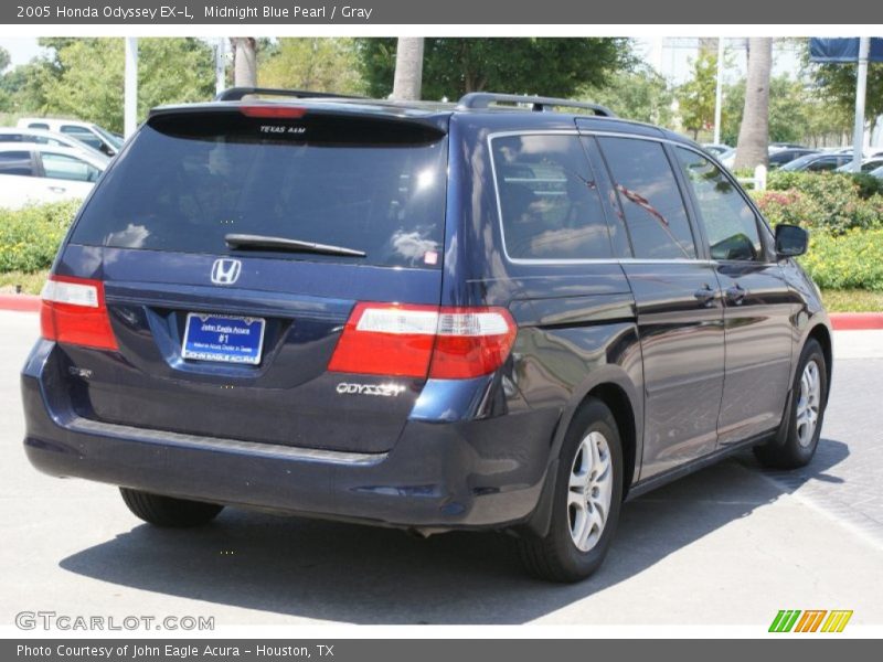 Midnight Blue Pearl / Gray 2005 Honda Odyssey EX-L