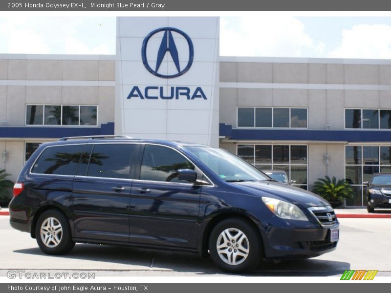 Midnight Blue Pearl / Gray 2005 Honda Odyssey EX-L