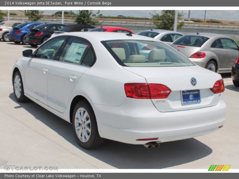 Pure White / Cornsilk Beige 2014 Volkswagen Jetta SE Sedan