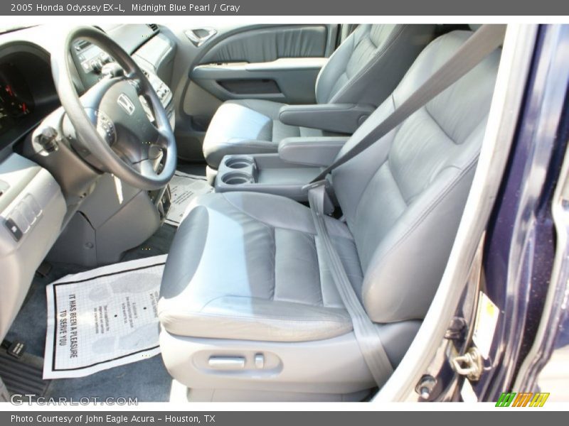 Midnight Blue Pearl / Gray 2005 Honda Odyssey EX-L