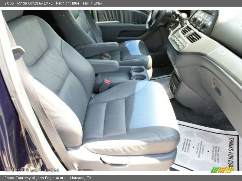 Midnight Blue Pearl / Gray 2005 Honda Odyssey EX-L