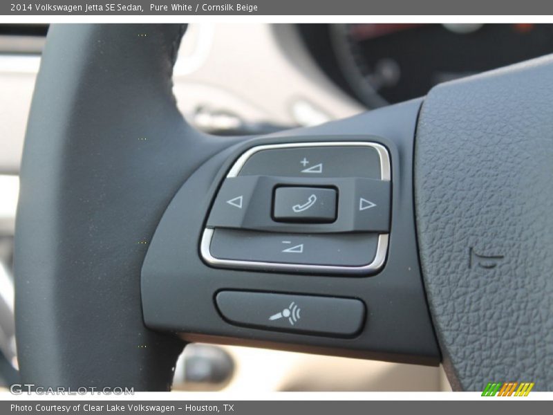 Pure White / Cornsilk Beige 2014 Volkswagen Jetta SE Sedan
