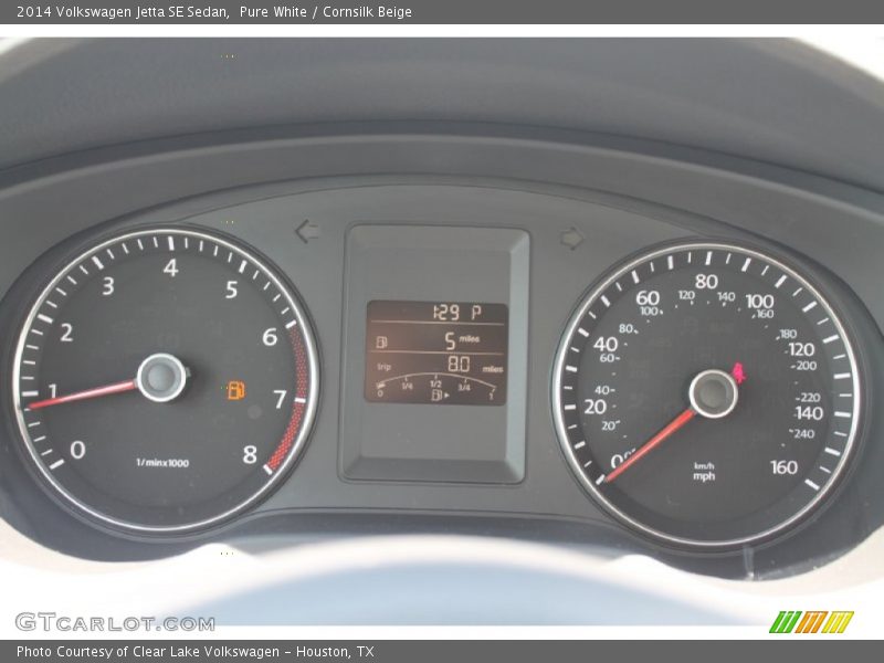 Pure White / Cornsilk Beige 2014 Volkswagen Jetta SE Sedan