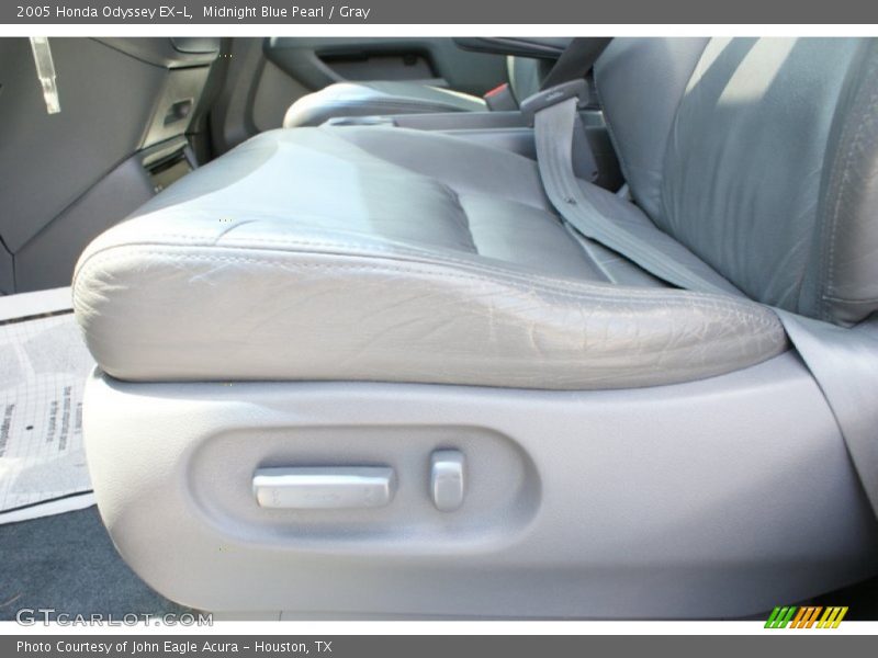 Midnight Blue Pearl / Gray 2005 Honda Odyssey EX-L