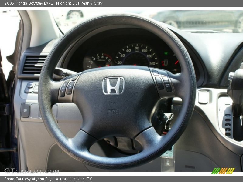 Midnight Blue Pearl / Gray 2005 Honda Odyssey EX-L