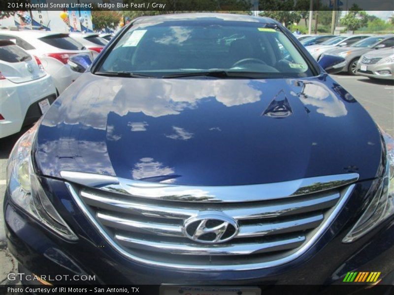 Indigo Blue Pearl / Gray 2014 Hyundai Sonata Limited