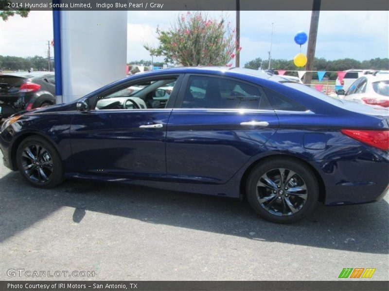 Indigo Blue Pearl / Gray 2014 Hyundai Sonata Limited