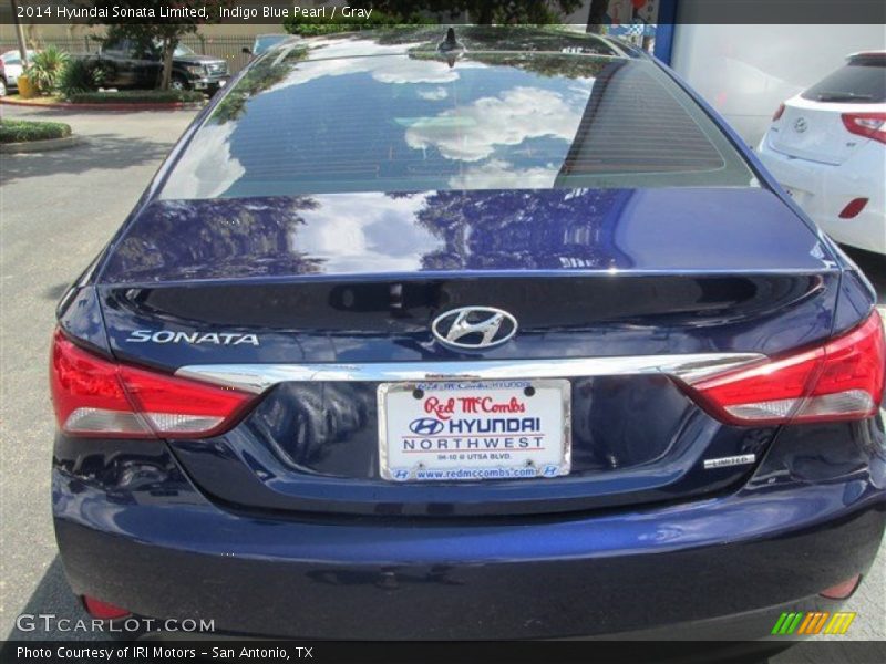Indigo Blue Pearl / Gray 2014 Hyundai Sonata Limited