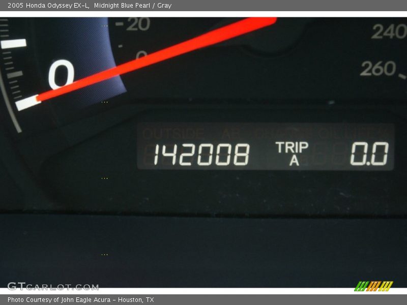 Midnight Blue Pearl / Gray 2005 Honda Odyssey EX-L