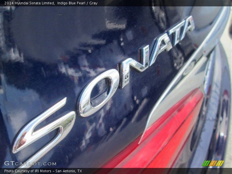 Indigo Blue Pearl / Gray 2014 Hyundai Sonata Limited