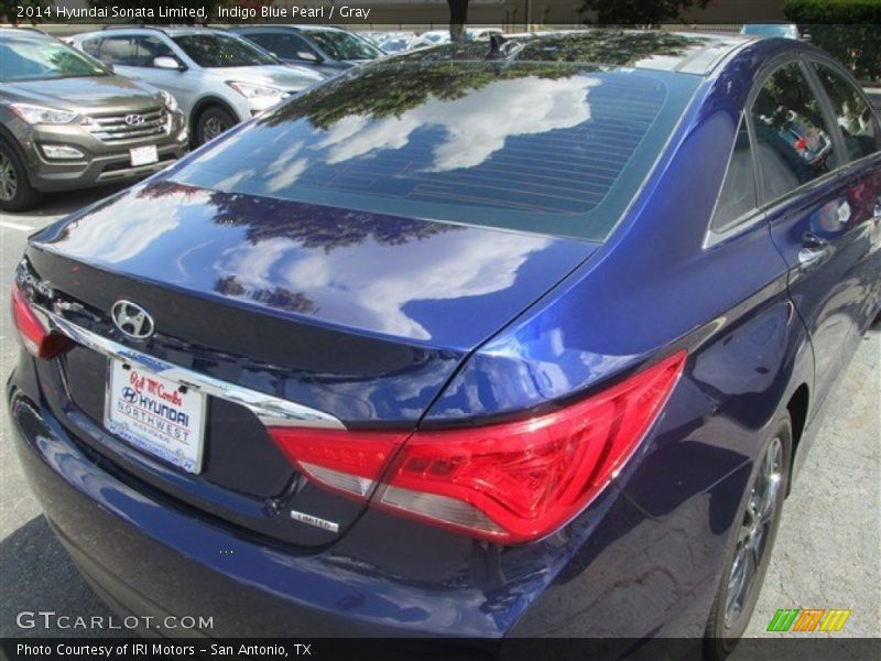 Indigo Blue Pearl / Gray 2014 Hyundai Sonata Limited