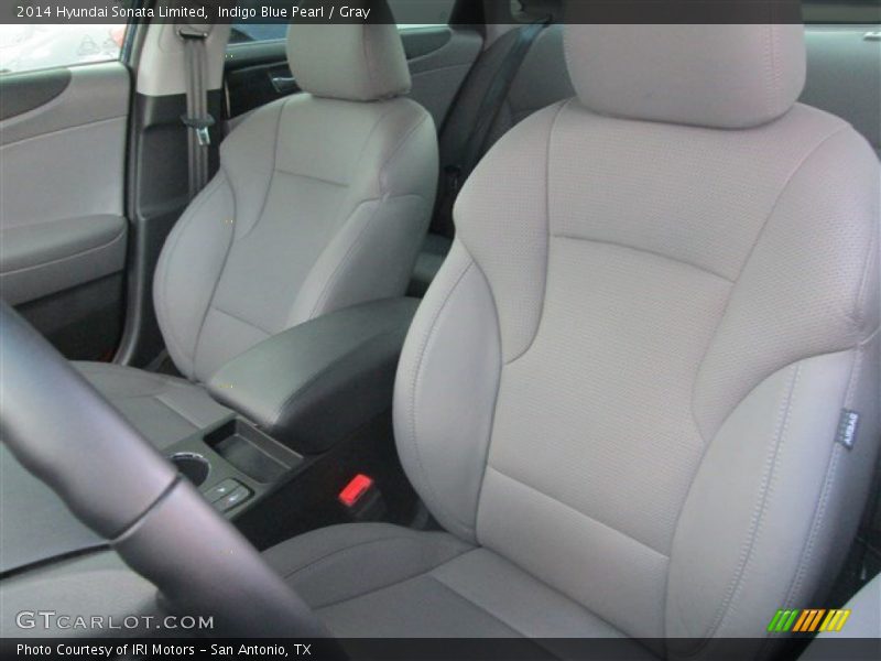 Indigo Blue Pearl / Gray 2014 Hyundai Sonata Limited