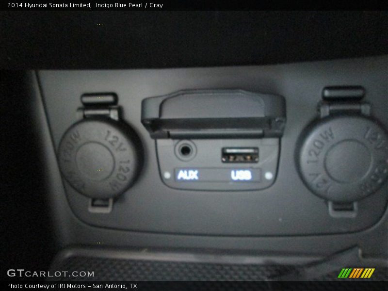 Indigo Blue Pearl / Gray 2014 Hyundai Sonata Limited