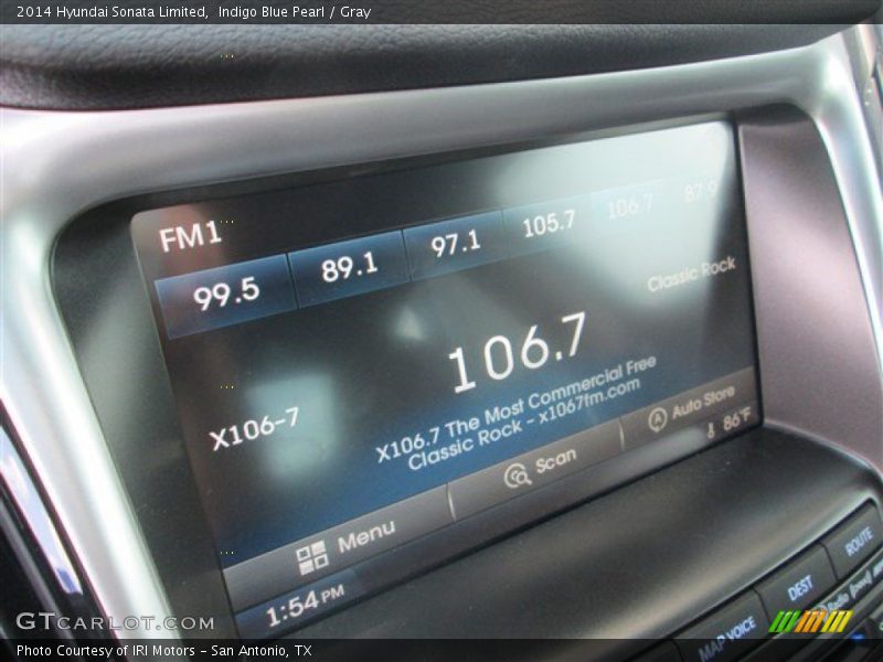 Indigo Blue Pearl / Gray 2014 Hyundai Sonata Limited
