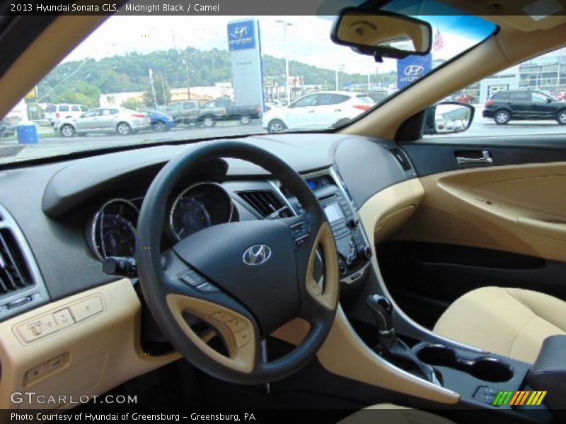Midnight Black / Camel 2013 Hyundai Sonata GLS