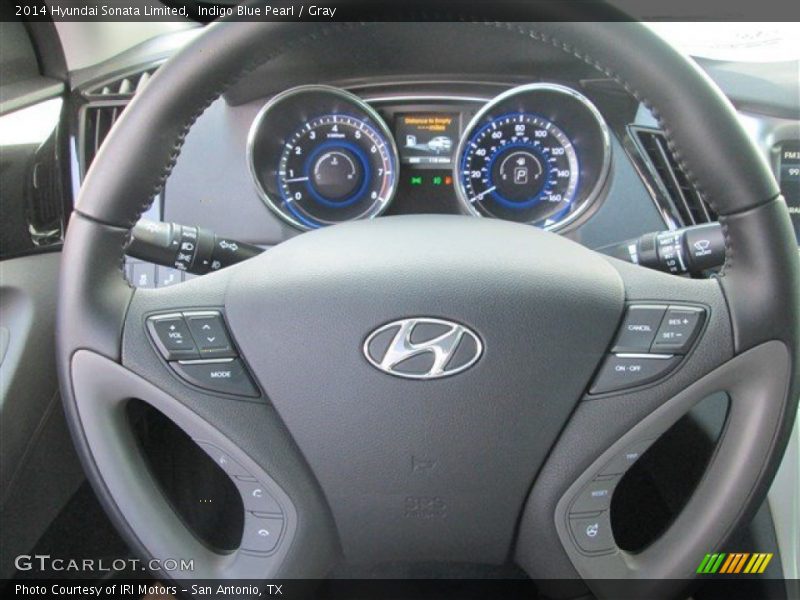 Indigo Blue Pearl / Gray 2014 Hyundai Sonata Limited