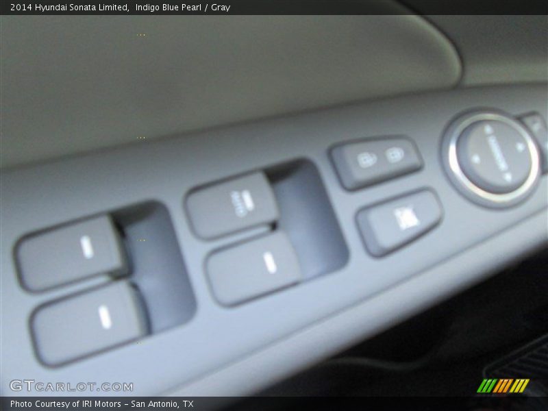 Indigo Blue Pearl / Gray 2014 Hyundai Sonata Limited