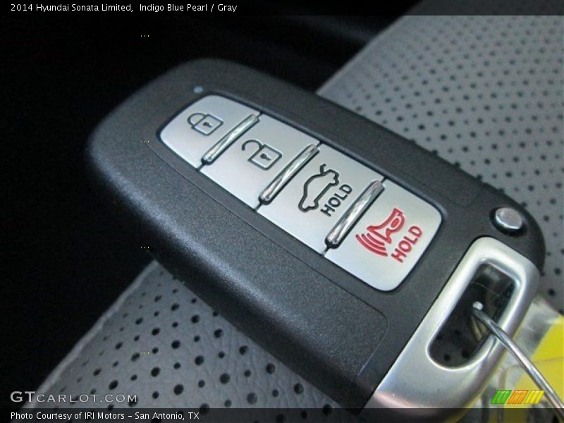 Indigo Blue Pearl / Gray 2014 Hyundai Sonata Limited