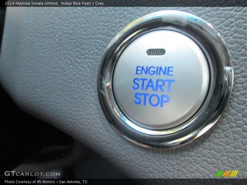 Indigo Blue Pearl / Gray 2014 Hyundai Sonata Limited