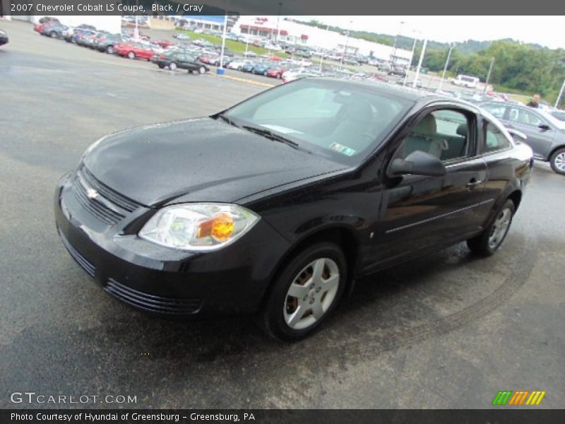 Black / Gray 2007 Chevrolet Cobalt LS Coupe