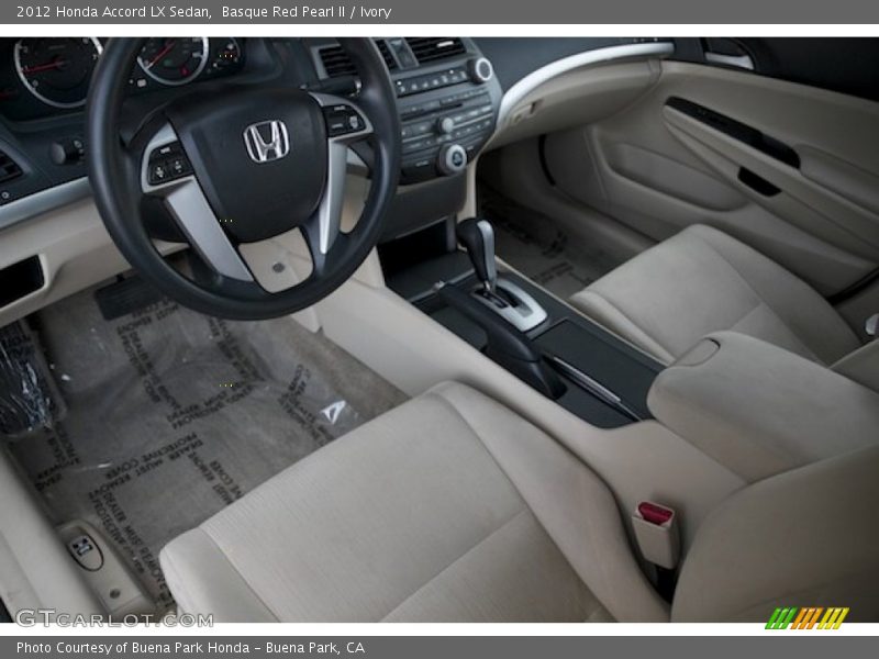  2012 Accord LX Sedan Ivory Interior