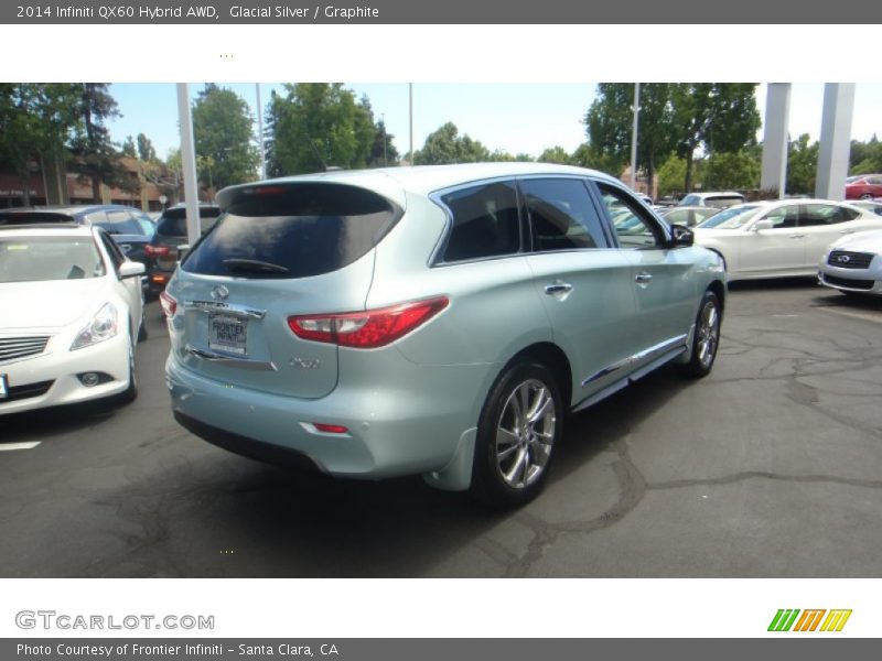 Glacial Silver / Graphite 2014 Infiniti QX60 Hybrid AWD