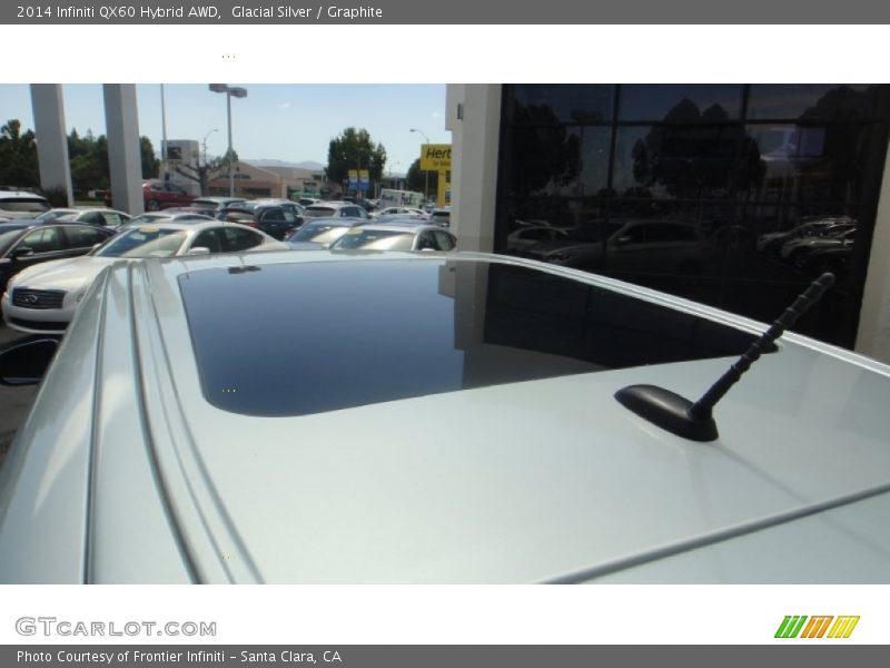Glacial Silver / Graphite 2014 Infiniti QX60 Hybrid AWD