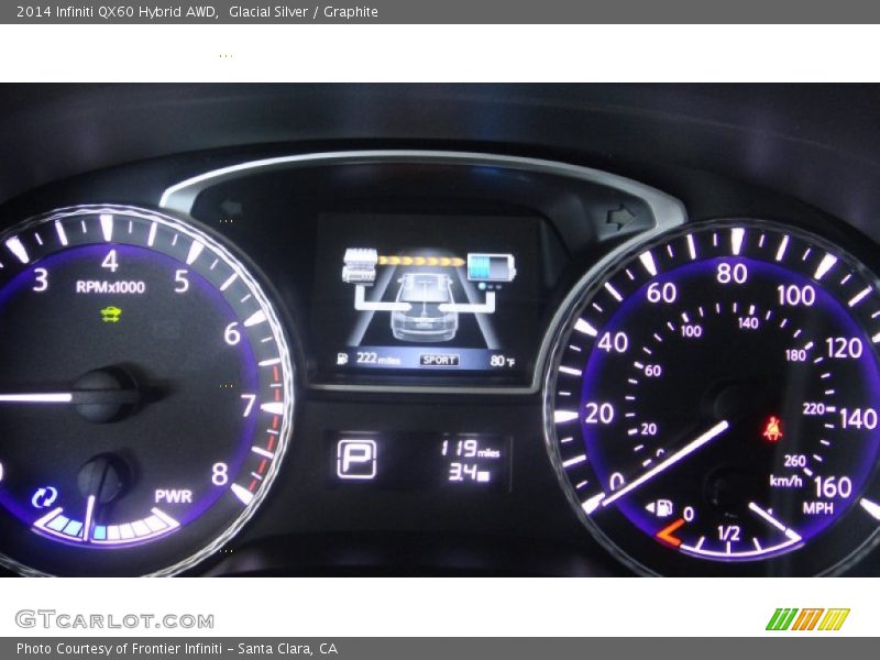  2014 QX60 Hybrid AWD Hybrid AWD Gauges