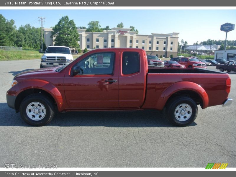 Cayenne Red / Graphite Steel 2013 Nissan Frontier S King Cab