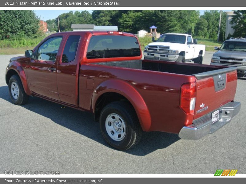 Cayenne Red / Graphite Steel 2013 Nissan Frontier S King Cab